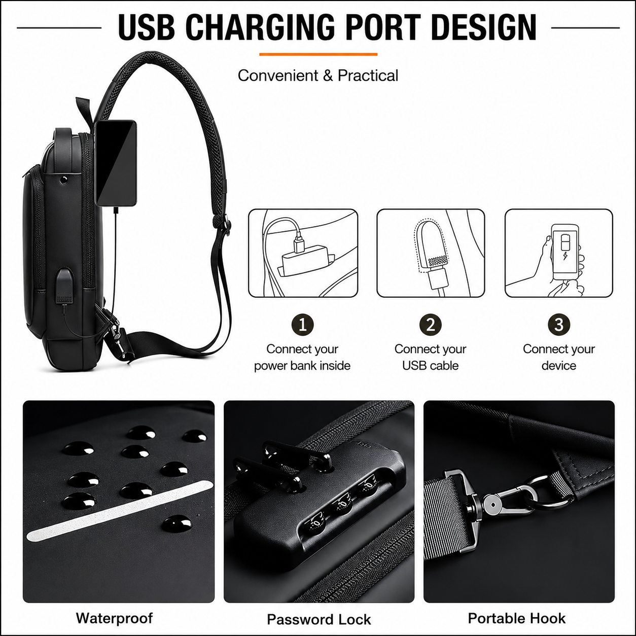 Urban Smart Crossbody Bag | Everyday Utility Carrier Bag