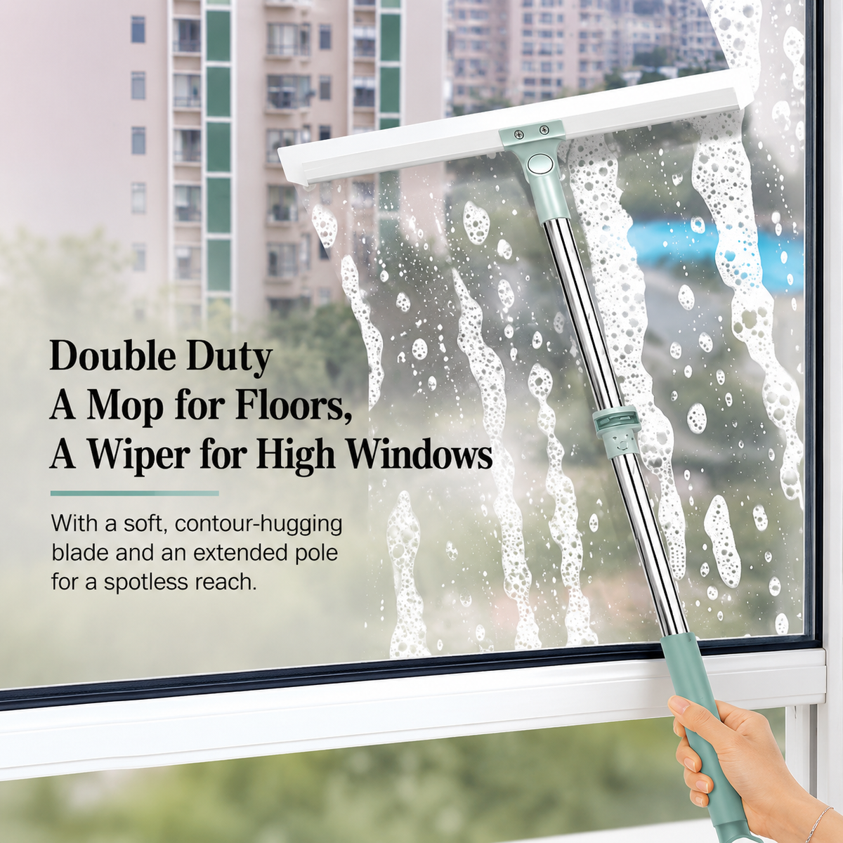 Multi-Surface Long Handle Glass & Tile Mop