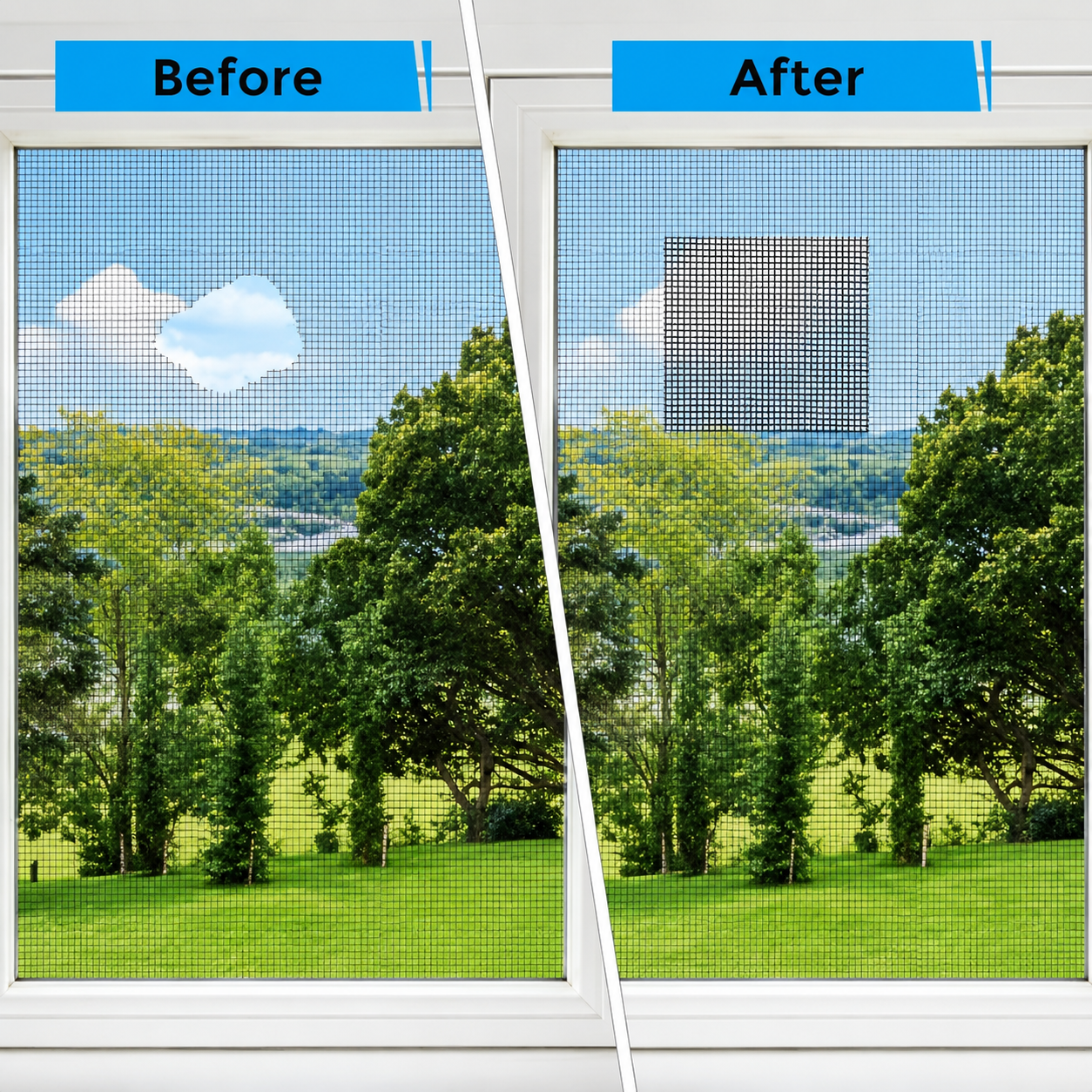 Strong Adhesive & Waterproof Window Mosquito net Covering Mesh Tape