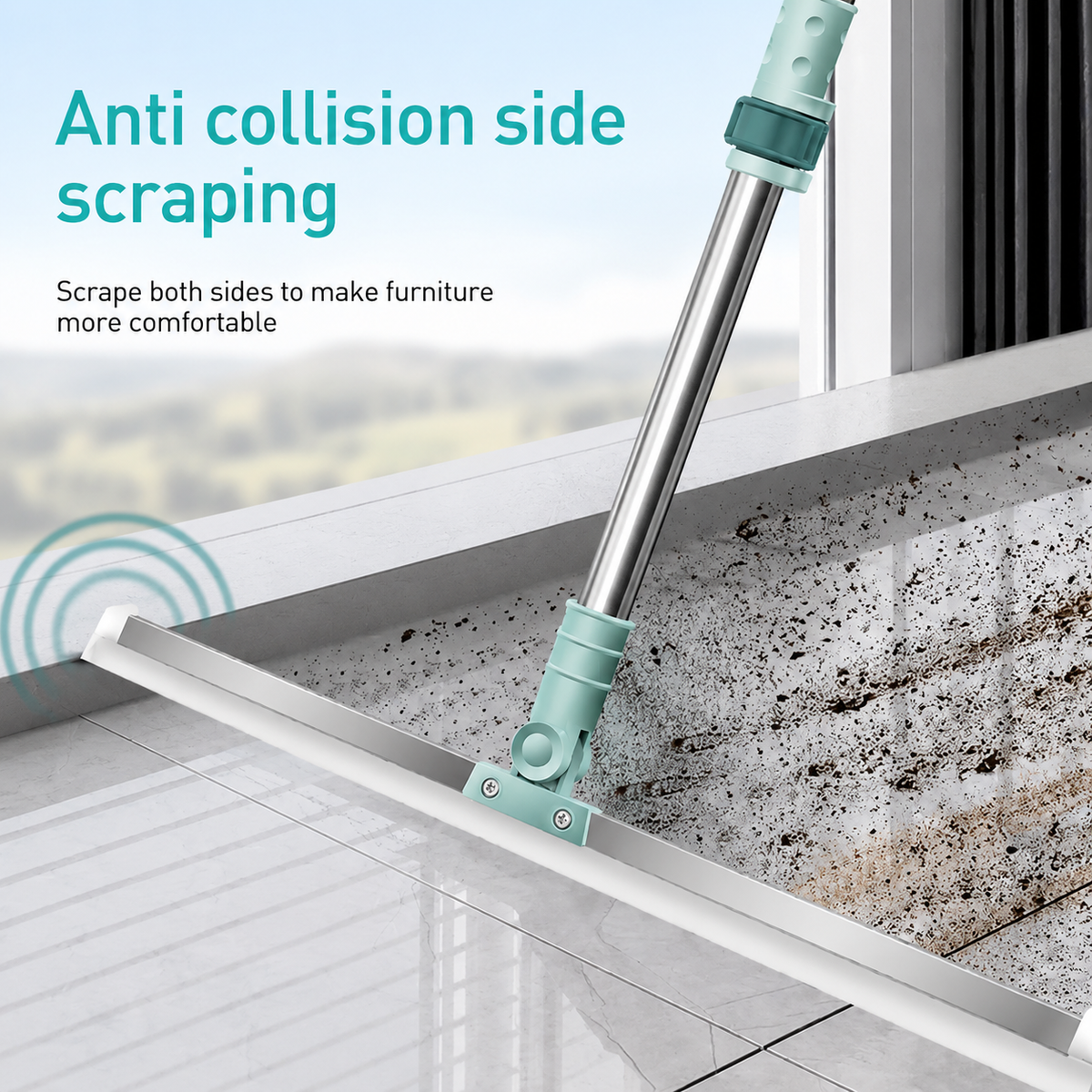 Multi-Surface Long Handle Glass & Tile Mop