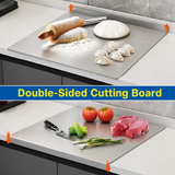 Heavy-Duty Rust-Resistant Stainless Steel Chopping Board