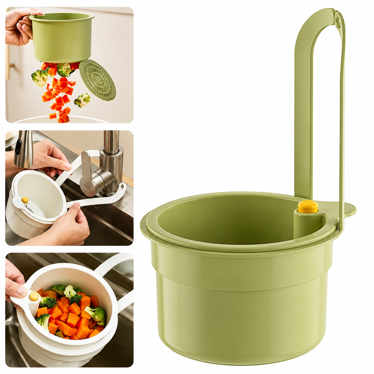 Anti Clog Sink Drain Filter Basket | High-Flow Debris Filter | Universal Sink Compatibility