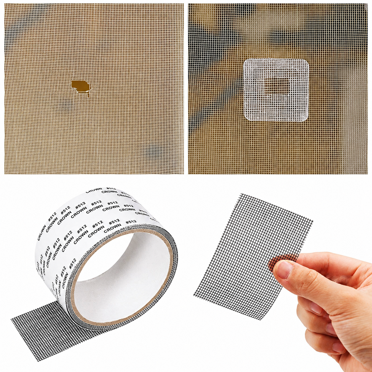 Strong Adhesive & Waterproof Window Mosquito net Covering Mesh Tape