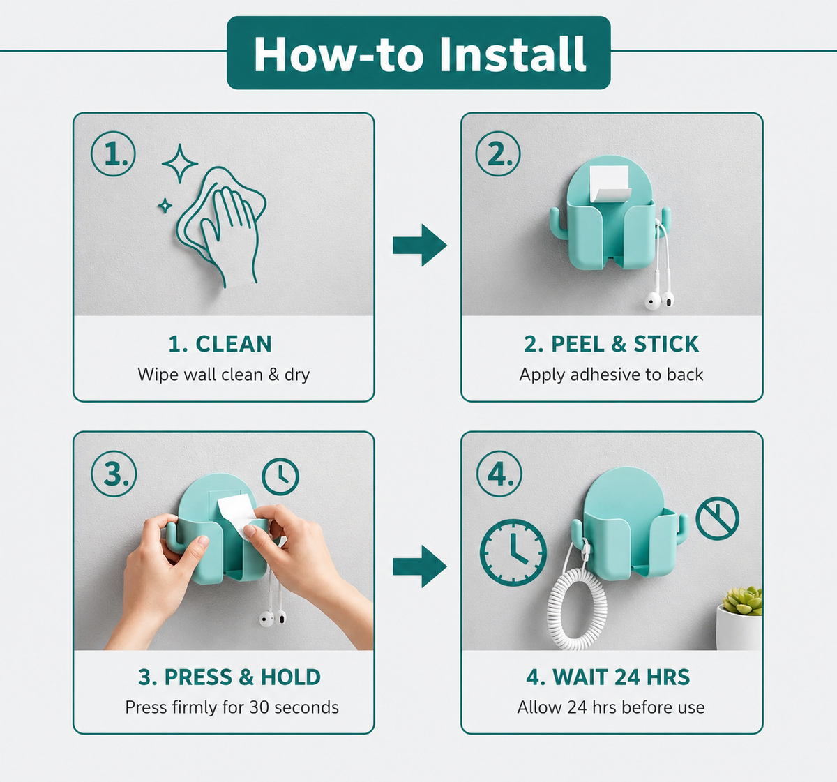 Universal Mounting Companion Set (Pack of 8)