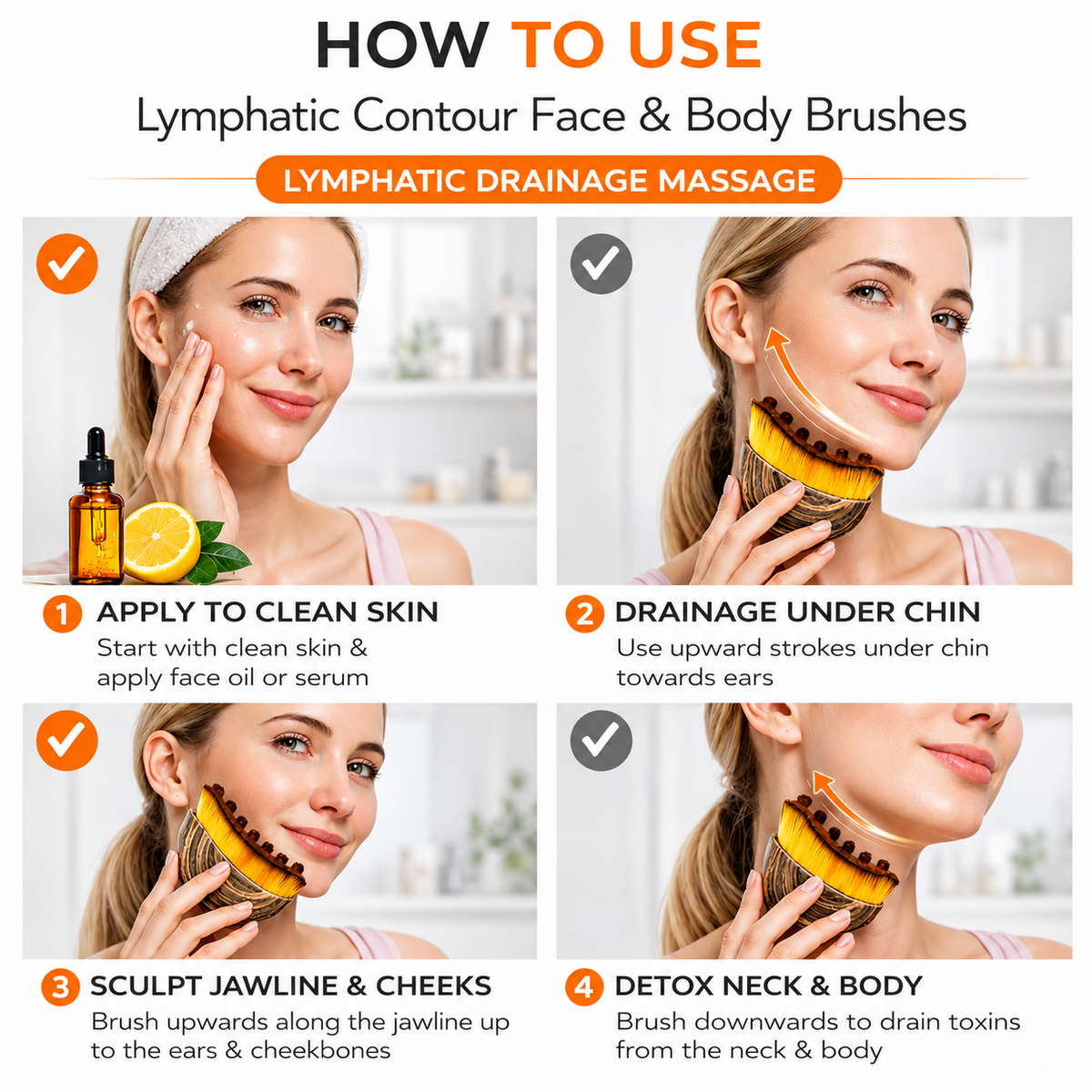 Premium Facial Massage & Skin Sculpting Brush (Pack of 2)