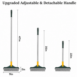 3 in 1 Floor Cleaning Broom Brush Rotating Tile Glass Wiper Scrubber