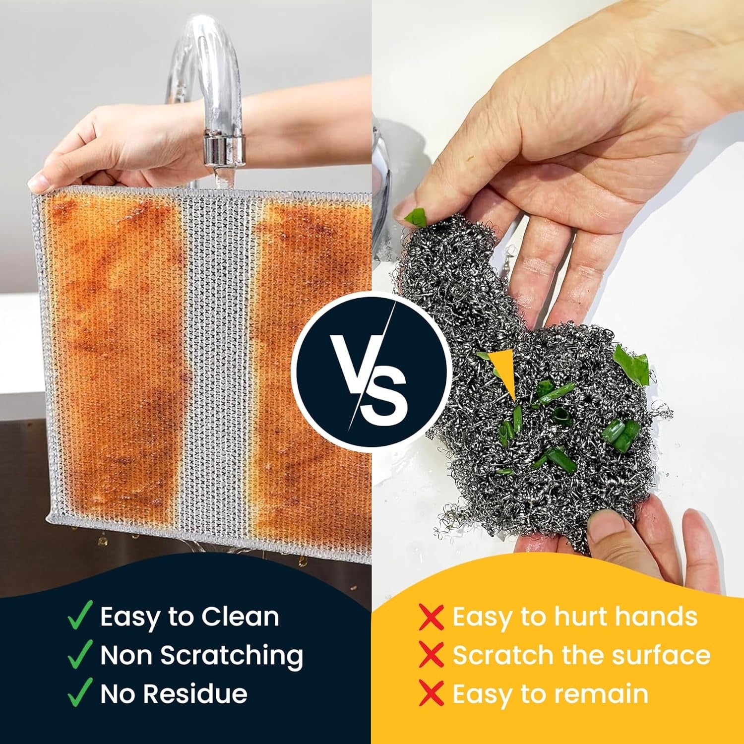 Double Layered Non-Scratch Wire Dishcloth (Pack of 10)