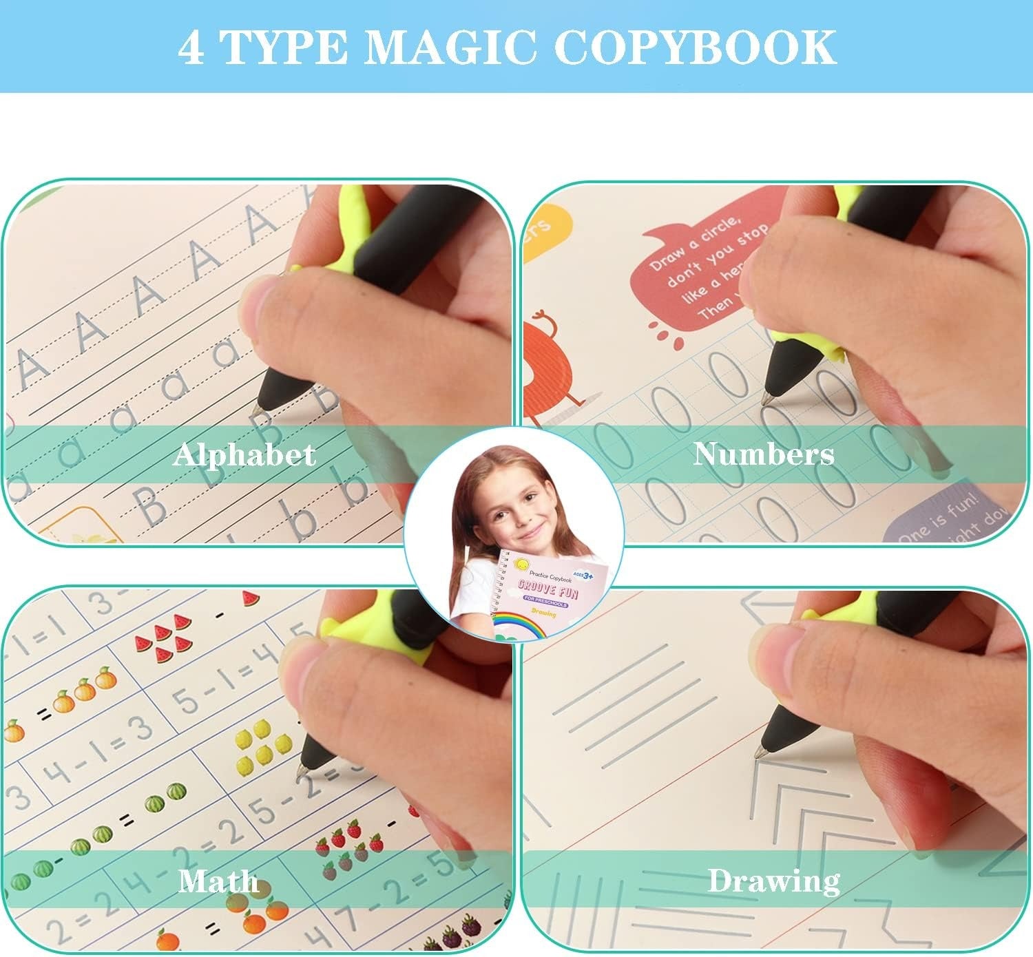 Smart Reusable Writing Collection | Kids Learning Book