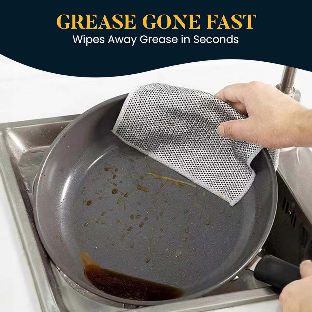 Double Layered Non-Scratch Wire Dishcloth (Pack of 10)