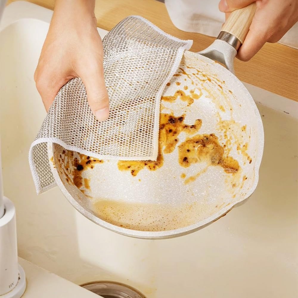 Double Layered Non-Scratch Wire Dishcloth (Pack of 10)