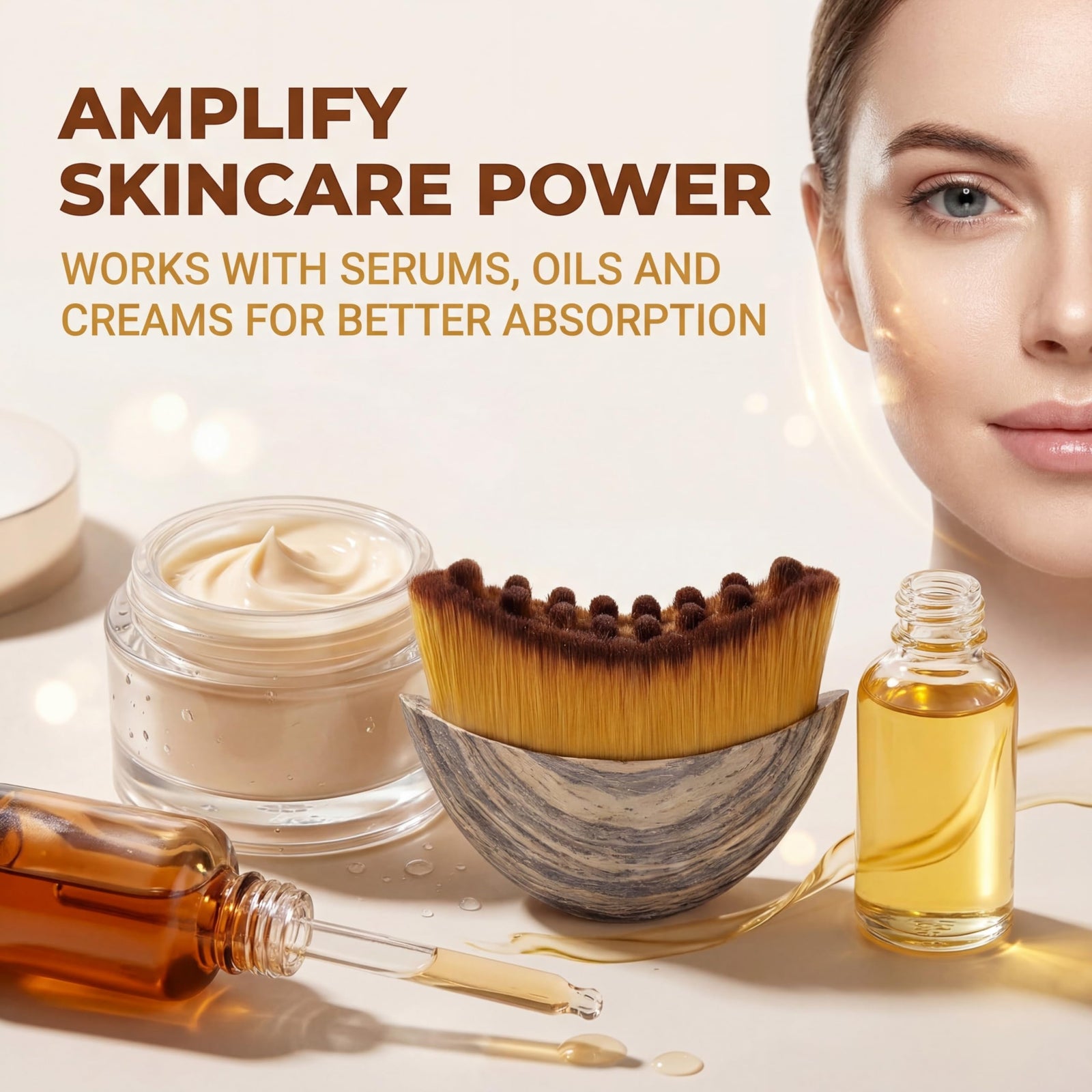 Premium Facial Massage & Skin Sculpting Brush (Pack of 2)