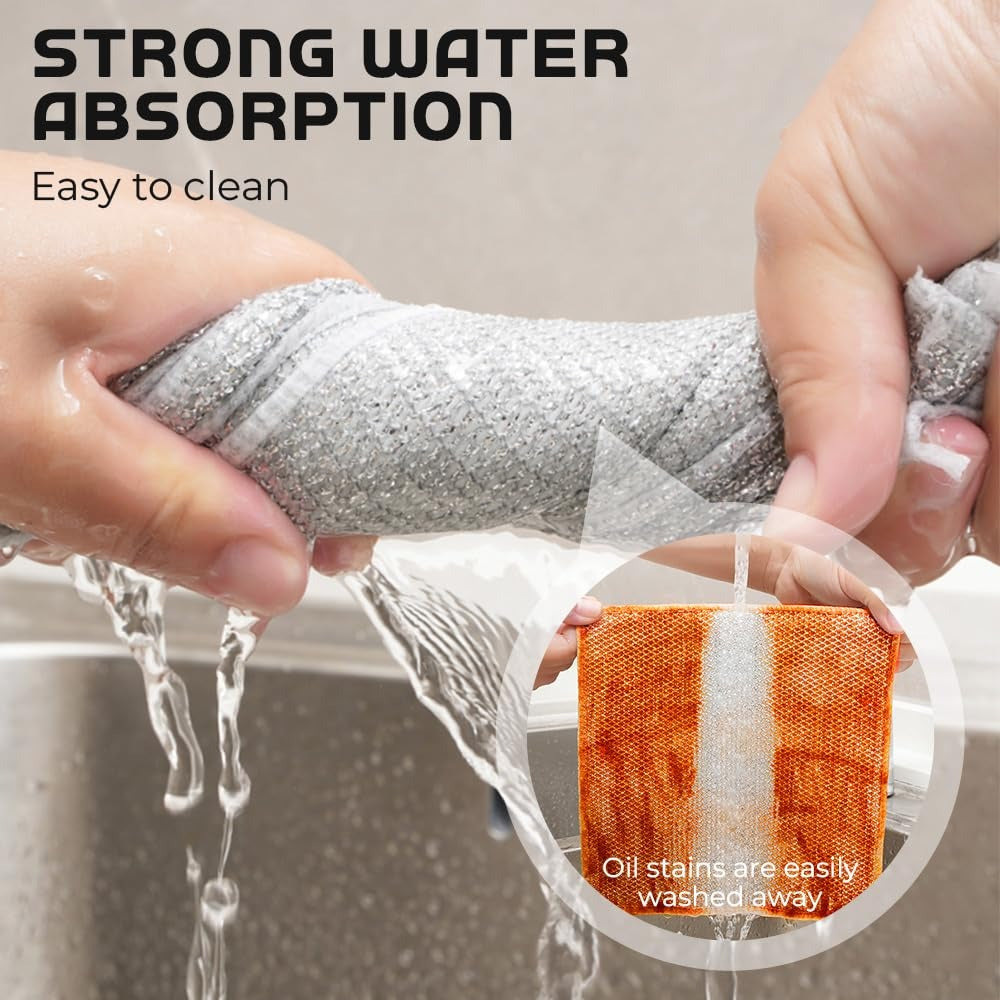 Double Layered Non-Scratch Wire Dishcloth (Pack of 10)