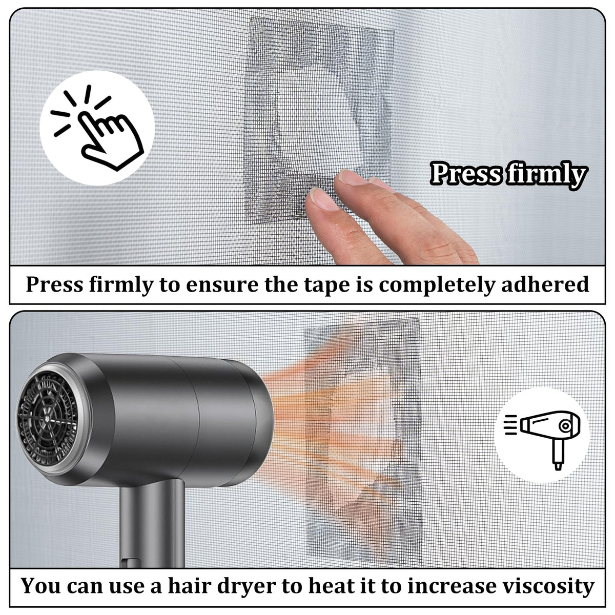 Strong Adhesive & Waterproof Window Mosquito net Covering Mesh Tape
