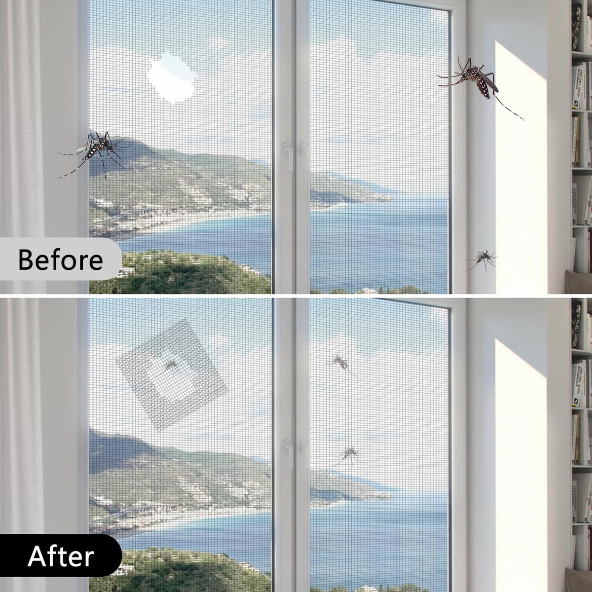 Strong Adhesive & Waterproof Window Mosquito net Covering Mesh Tape