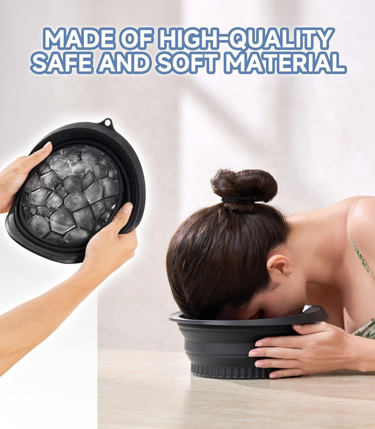 Reusable Silicone Facial Cooling & Ice Therapy Bowl