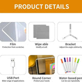 3D LED Light Glass Acrylic Writing pad