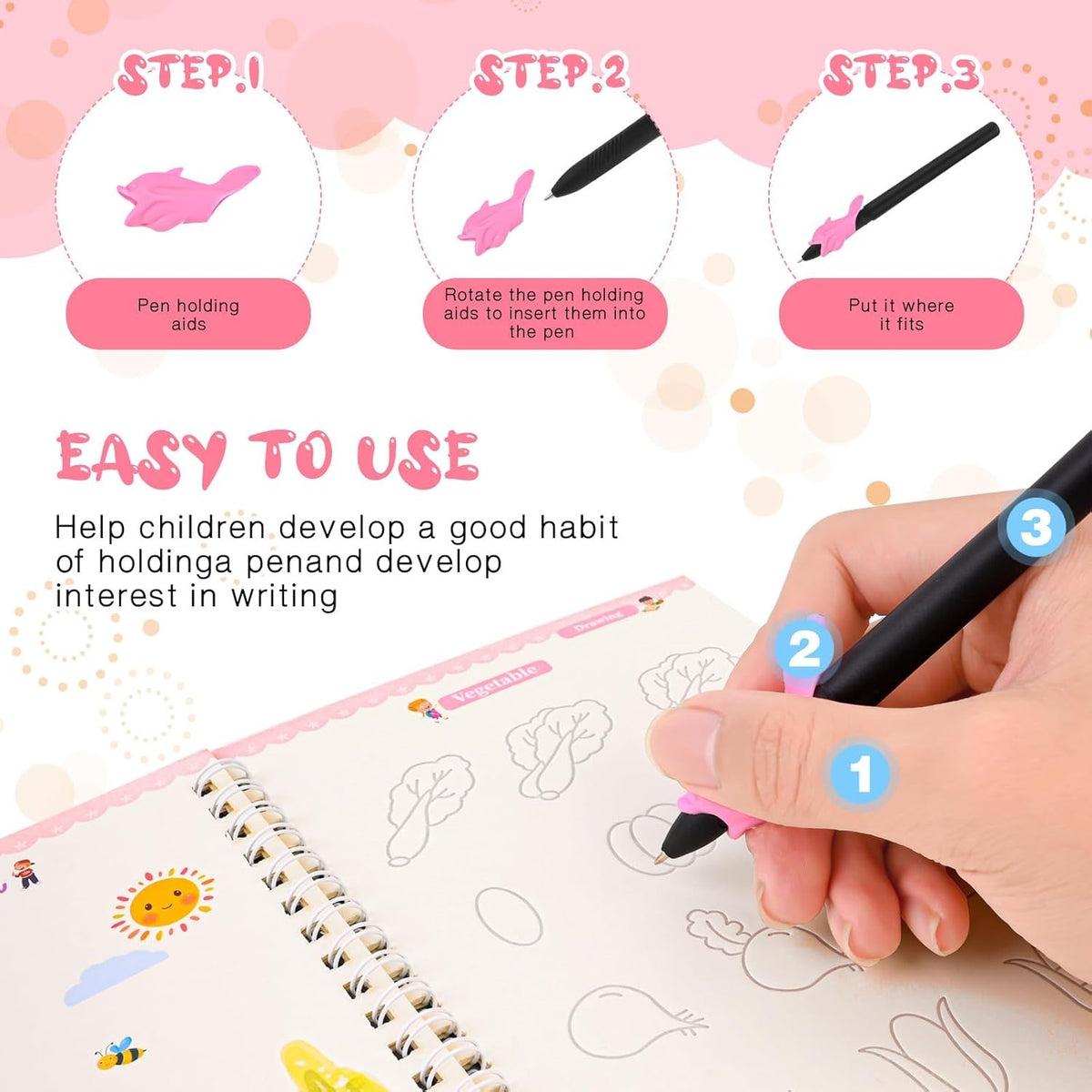 Smart Reusable Writing Collection | Kids Learning Book