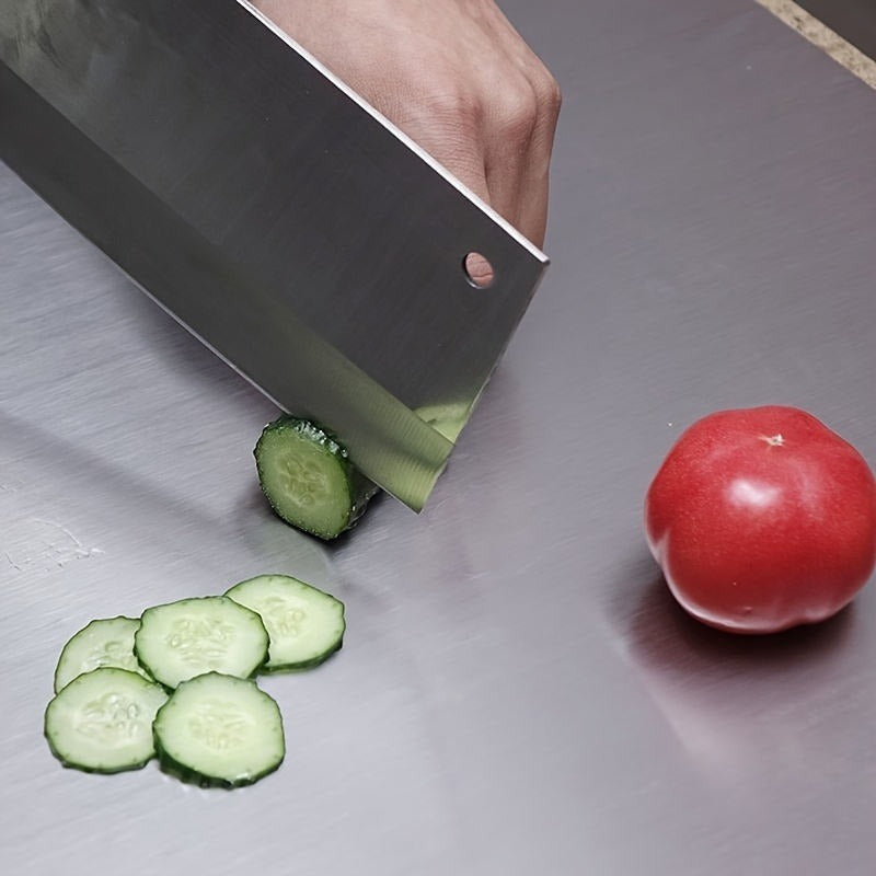 Heavy-Duty Rust-Resistant Stainless Steel Chopping Board