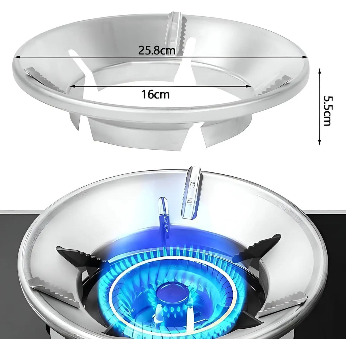 Precision Flame Control and Gas Saver Burner Stand (Pack of 2)