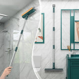 3 in 1 Floor Cleaning Broom Brush Rotating Tile Glass Wiper Scrubber