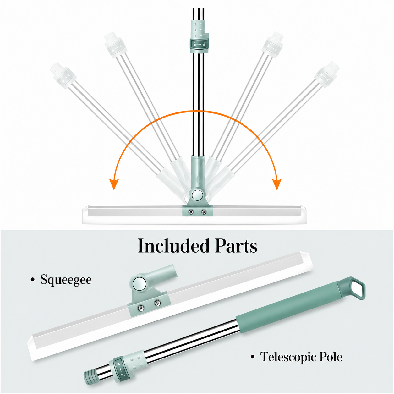 Multi-Surface Long Handle Glass & Tile Mop
