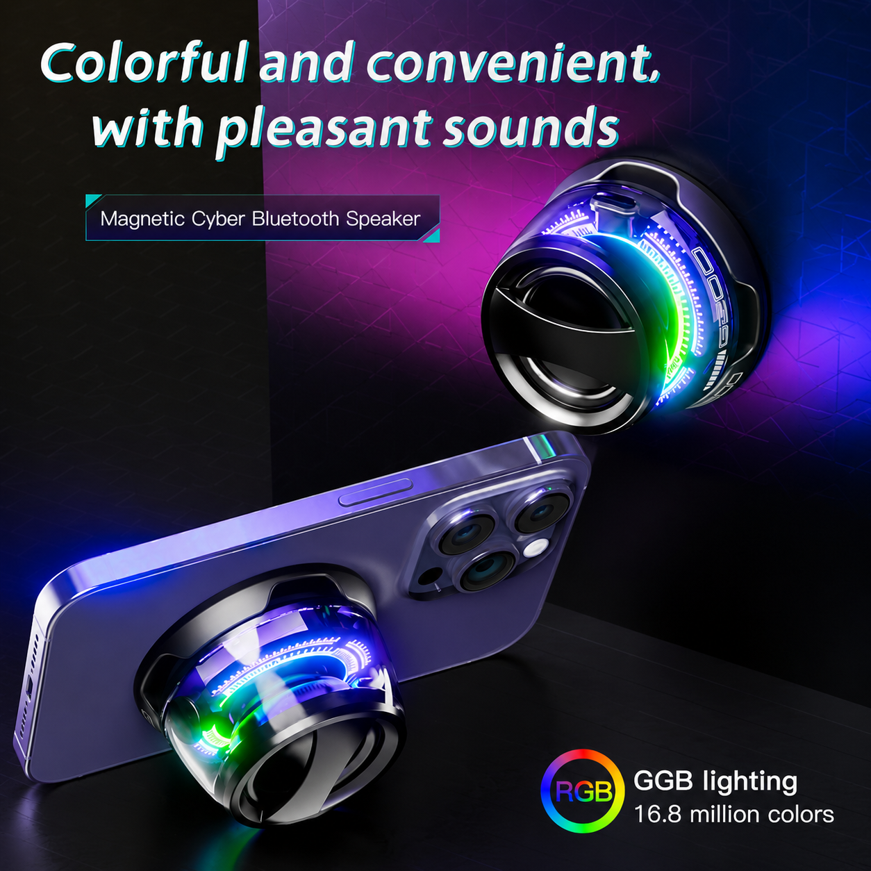 Multifunctional Magnetic Portable Bluetooth Speaker