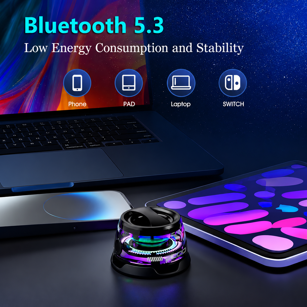 Multifunctional Magnetic Portable Bluetooth Speaker