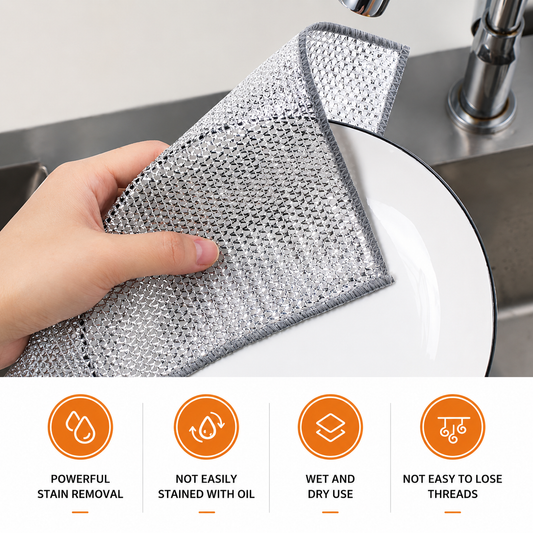 Double Layered Non-Scratch Wire Dishcloth (Pack of 10)