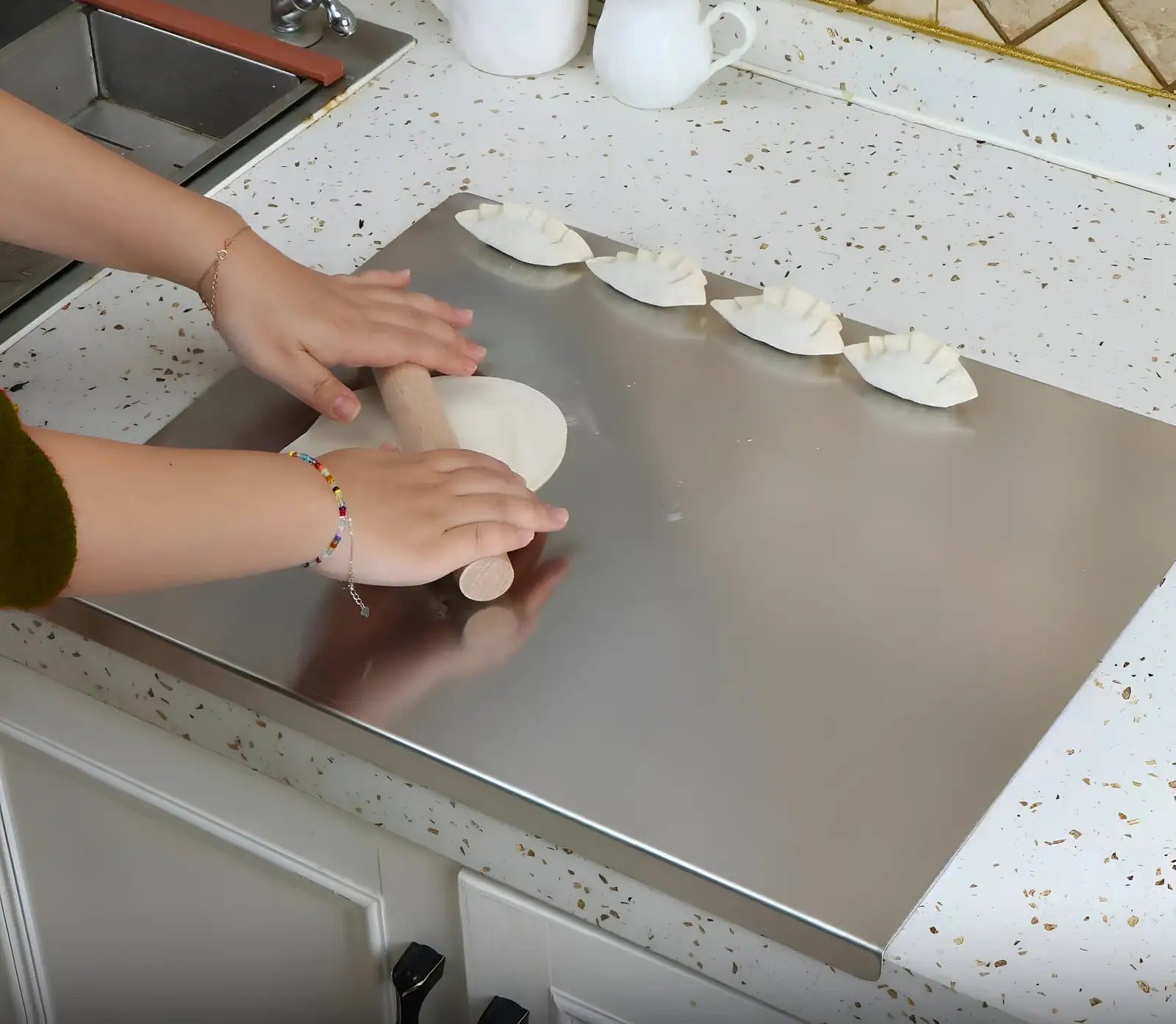 Heavy-Duty Rust-Resistant Stainless Steel Chopping Board