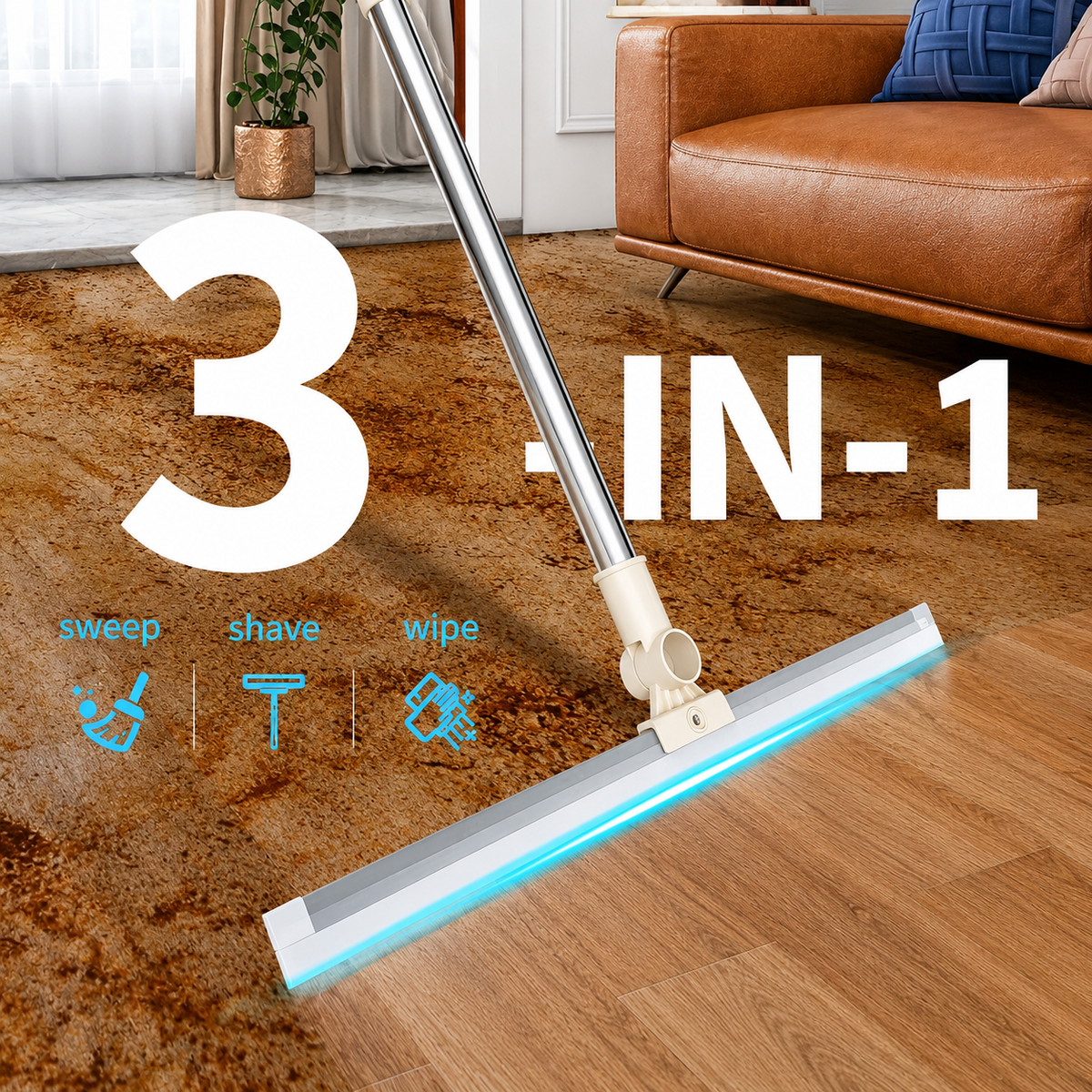 Multi-Surface Long Handle Glass & Tile Mop