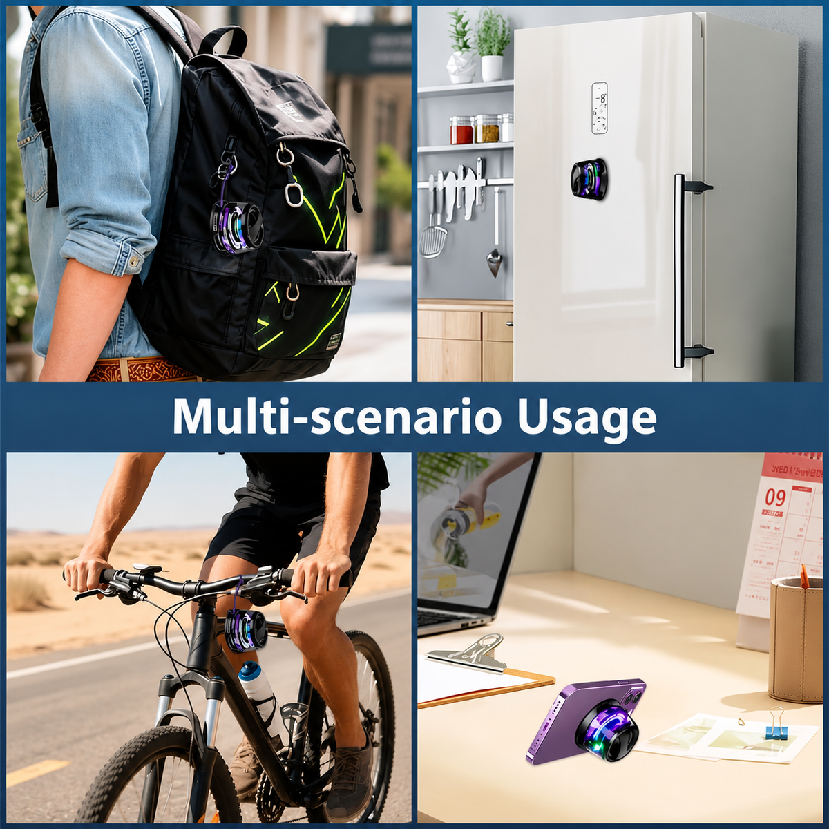 Multifunctional Magnetic Portable Bluetooth Speaker