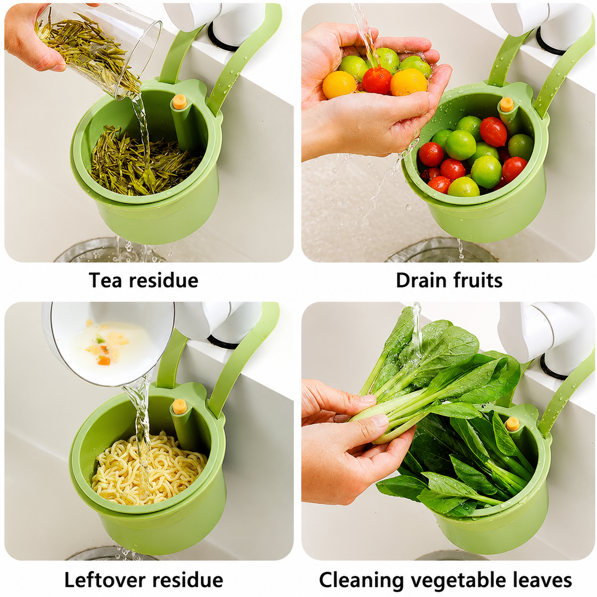 Anti Clog Sink Drain Filter Basket | High-Flow Debris Filter | Universal Sink Compatibility