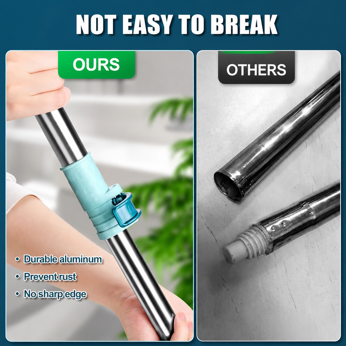 Multi-Surface Long Handle Glass & Tile Mop