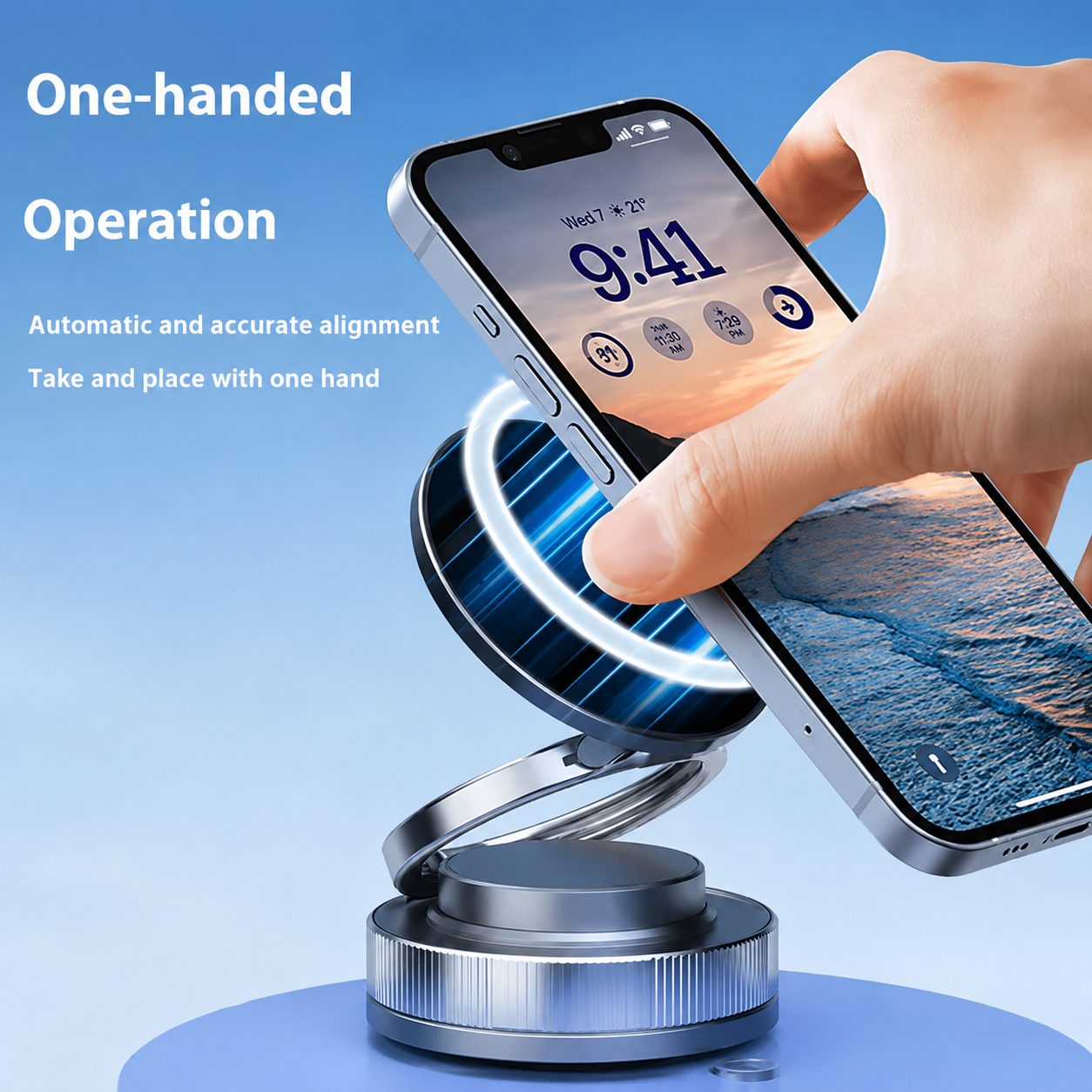 360° Vacuum Magnetic Suction Phone Mount Holder