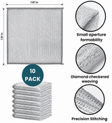 Double Layered Non-Scratch Wire Dishcloth (Pack of 10)