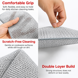 Double Layered Non-Scratch Wire Dishcloth (Pack of 10)