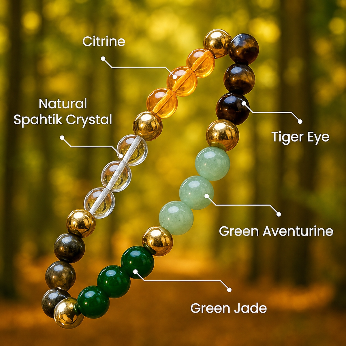 Money Magnet and Manifestation Crystal Bracelet (for Men and Women)
