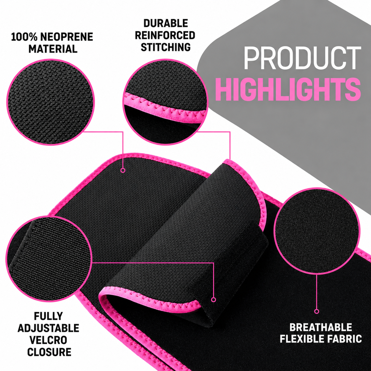 Sweat Waist Trimmer Hot Slimming Belt for Women & Men