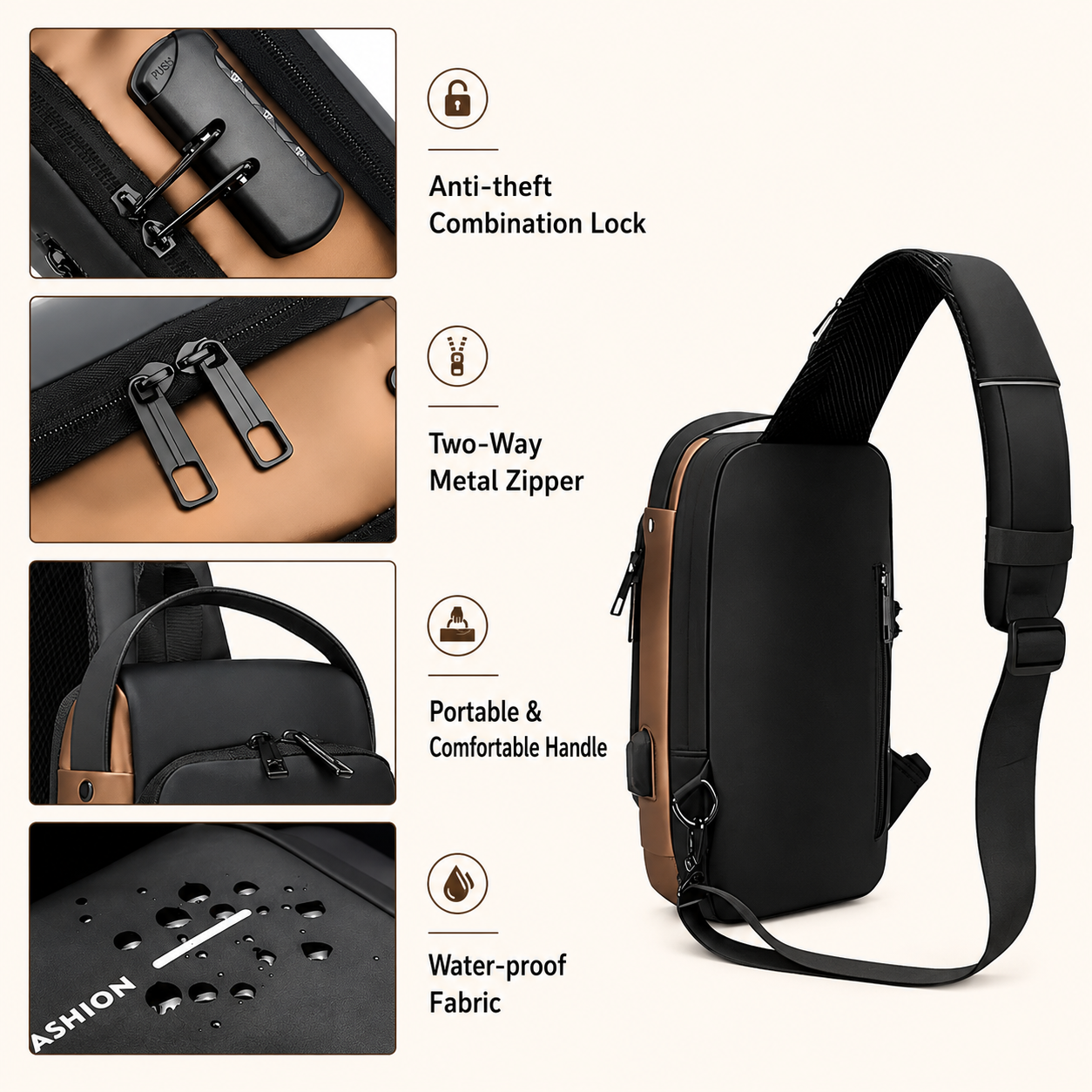 Urban Smart Crossbody Bag | Everyday Utility Carrier Bag