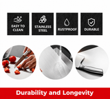 Heavy-Duty Rust-Resistant Stainless Steel Chopping Board