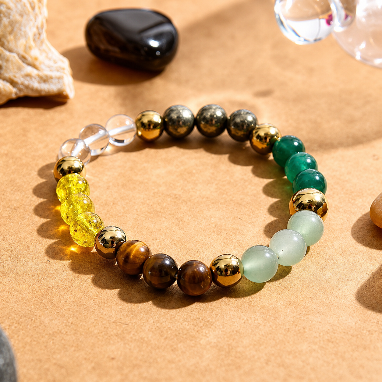 Money Magnet and Manifestation Crystal Bracelet (for Men and Women)