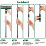 3 in 1 Floor Cleaning Broom Brush Rotating Tile Glass Wiper Scrubber