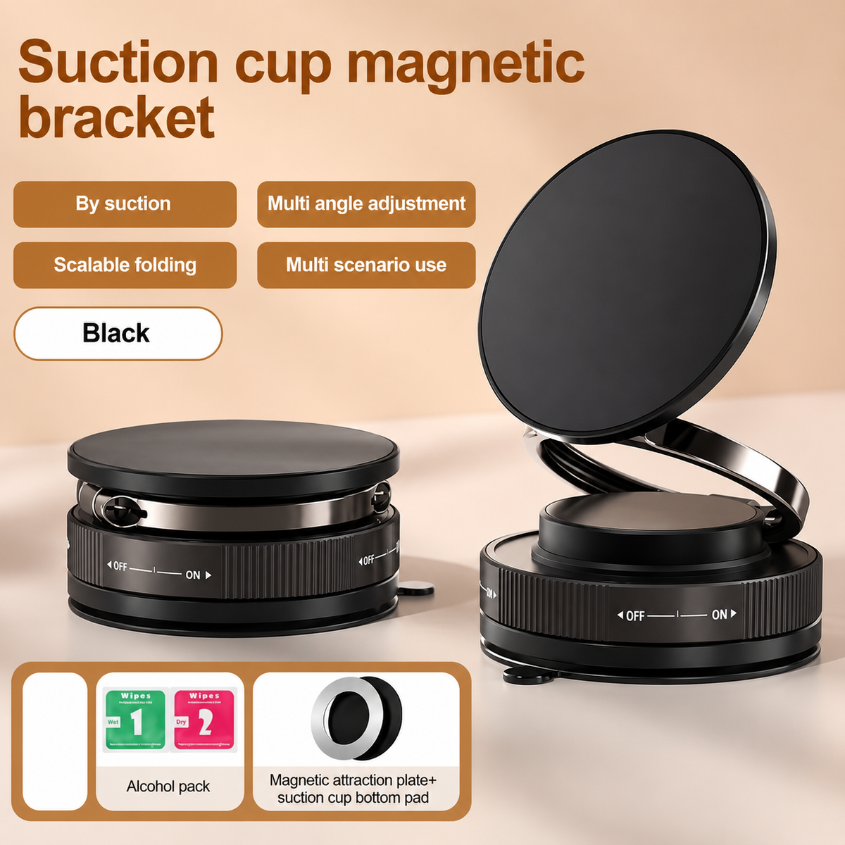 360° Vacuum Magnetic Suction Phone Mount Holder