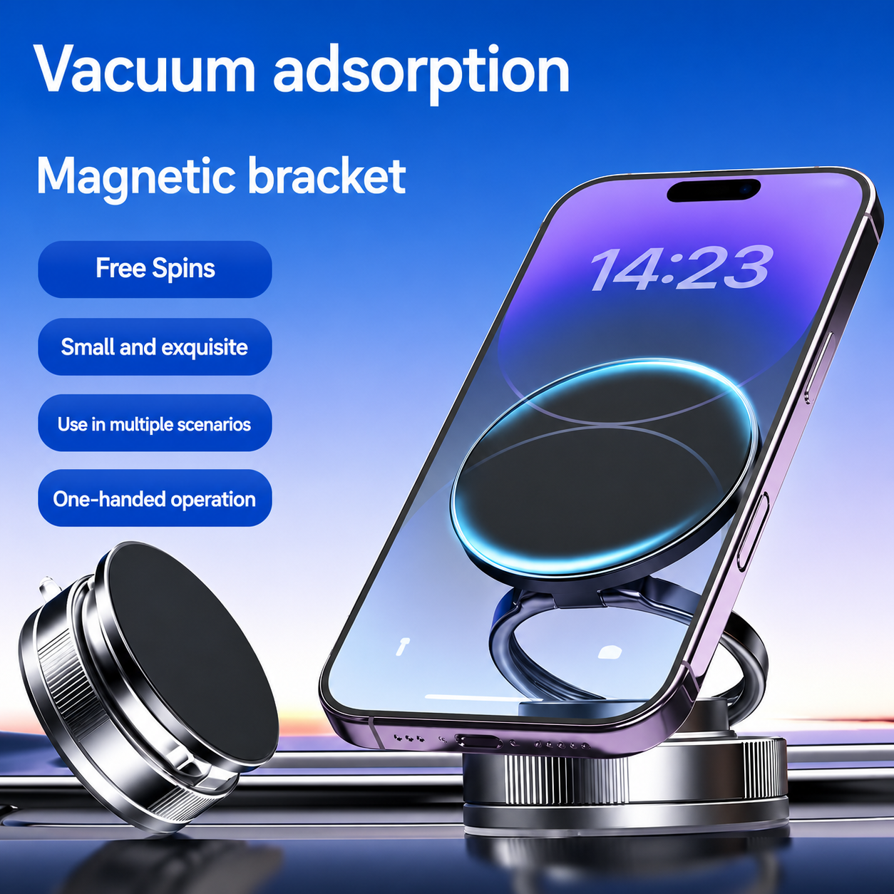 360° Vacuum Magnetic Suction Phone Mount Holder